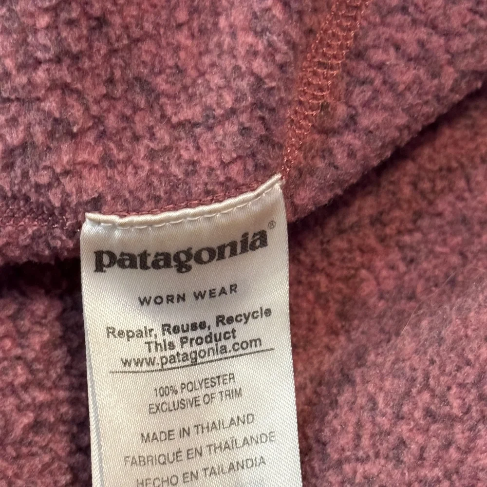 Patagonia Burgundy Women's Better Sweater 1/4-Zip Fleece size .xs - Picture 6 of 6